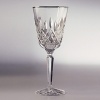 The overwhelming popularity of Waterford's Lismore collection has inspired the addition of several variations, including Lismore Platinum. The worlds most popular crystal pattern, named for Count Waterfords 12th-century Lismore Castle. Shown left to right: goblet, flute, wine, iced beverage.