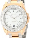 Breil Milano Women's TW0848 Manta Ion-Plating Swarovski Crystal Bezel Rose Gold Watch