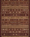 Area Rug 3x5 Rectangle Traditional Red Color - Momeni Belmont Rug from RugPal