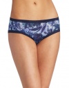 On Gossamer Women's Triple Twist Boyshort Brief, Out Of The Blue, Large