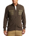 Alex Stevens Men's Full-Zip Military Cardigan