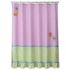 Allure Home Creations Lizzie Printed on Poly Pique with Embellishment Shower Curtain