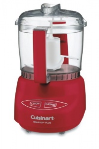 Cuisinart DLC-2ARDSLT Mini-Prep Plus Food Processor, Red