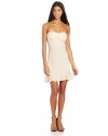 Jump Juniors Lace Strapless Short Dress, Champagne, 1/2