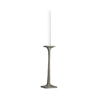 Organically molded under fire, this handmade candlestick exudes metal artistry with a New York edge.