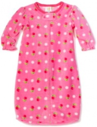 ABSORBA Baby-Girls Newborn Cherry Print Sleep Sack, Pink/Print, 0-9 Months