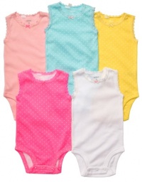 Carter's Girls Sleeveless 5-Multipack with Lace Trim