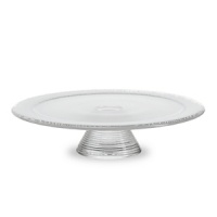 Since 1742, Kosta Boda of Sweden has designed and produced some of the world's most beautiful glassware. The Limelight pedestal cake plate combines smooth and pindot-textured glass accented with a ribbed base.(See matching Limelight dinnerware.)