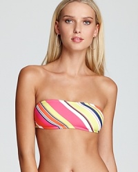 Candy girl: Delicious stripes define Splendid's always-in-style string bandeau top. It's a sweeter take on the nautical look-mix it up.