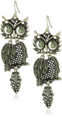 Lucky Brand Shaky Owl Earrings