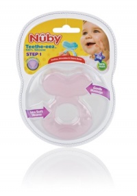 Nuby Silicone Teether with Bristles, Colors May Vary