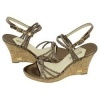 Michael Kors Womens Palm Beach Bronze Sandal/Wedge 10