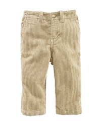 A classic flat-front, straight-leg pant in corduroy is washed for softness and comfort.