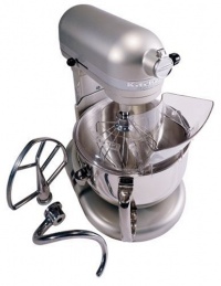 KitchenAid KP26M1XNP Professional 600 Series 6-Quart Stand Mixer, Nickel Pearl