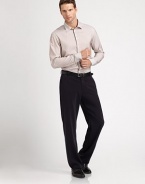 Finely-striped shirt crafted from cotton for a handsome modern-fit.Button frontCottonMachine washImported