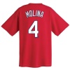 Yadier Molina St. Louis Cardinals Name and Number T-Shirt, Athletic Red