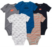 Carter's Boys 5 Pack Sea Time Fun Bodysuits - Newborn through 24 months