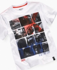 NYC scene t-shirt by DKNY makes a great gift for him.