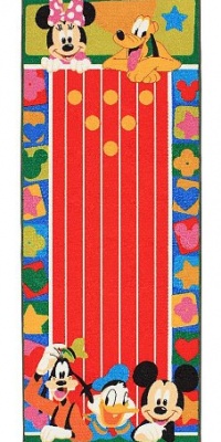 Disney Mickey Mouse Bowling Game Rug