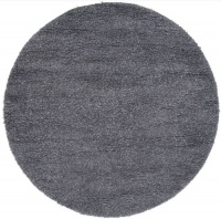 Area Rug 8x8 Round Shag Blue Gray Color - Surya Metropolitan Rug from RugPal