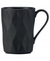 A cut above. The Castle Peak mug presents an ultra-modern take on kate spade new york's signature bow motif featuring bold faceted accents in slate-gray stoneware.