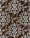 Area Rug 3x5 Rectangle Transitional Pale Blue-Chocolate Color - Surya Cosmopolitan Rug from RugPal