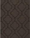 5' x 8' Rectangular Surya Area Rug M5174-58 Dark Brown Color Handmade in India Mystique Collection