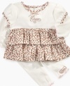 Your little kitten will be smitten by this super cute leopard print tunic and leggings set by Guess.