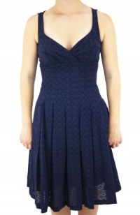 Polo Ralph Lauren Womens Navy Blue Sleeveless V-Neck Dress- 4