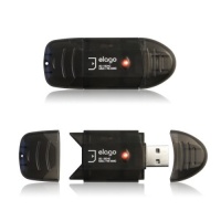 ELYEL CORPORATION ELAGO USB High Speed Memory Card Reader/Writer for SD and SDHC, Black (EL-RD-000)