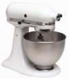 KitchenAid K45SS Classic 250-Watt 4-1/2-Quart Stand Mixer, White