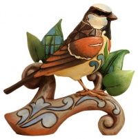 Enesco Jim Shore Heartwood Creek Sparrow Figurine, 4.5-Inch