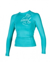 Rip Curl Women's Cherry Springer Long Sleeve Rashguard (Aqua, 4)