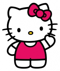 ROOMMATES RMK1679GM Hello Kitty The World of Hello Kitty Peel and Stick Giant Wall Decals