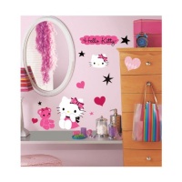 RoomMates RMK2015SCS Hello Kitty Couture Peel and Stick Wall Decals