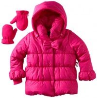 Rothschild Girls 2-6X Quilted Jacket with Bow, Pink, Small