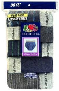 Fruit of the Loom Boys 8-20 Assorted Fashion Brief 5-Pack