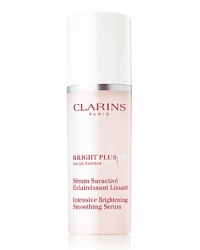 Clarins Bright Plus Serum provides a flawless complexion that glows with a youthful radiance. Minimizes the appearance of dark spots and helps prevent their reappearance. Helps firm facial features, smoothes away fine lines. Illuminates the complexion, restores healthy-looking glow to skin. Enriched with a combination of Sea Lily and Alchemilla extracts to provide optimal protection against dark spots. Formulated with a combination of raspberry extract, biotin and highly stable Vitamin C that reduces melanin. Finished with Oat Sugars to smooth skin.