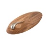 Nambe Swoop Cheese Board with Knife