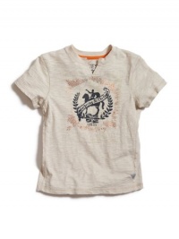 GUESS Kids Boys Grand National Camino Tee, OFF WHITE (2T)