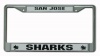 NHL San Jose Sharks Chrome Frame (Silver)