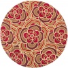 Area Rug 6x6 Round Country & Floral Multi Color Color - Safavieh Blossom Rug from RugPal