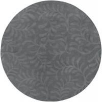 8' x 8' Round Surya Area Rug by Candice Olson SCU7522-8RD Gray Color Loomed India Sculpture Collection