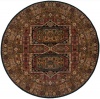 Area Rug 8x8 Round Transitional Black Color - Momeni Persian Garden Rug from RugPal