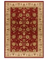 Taking its namesake from the original Kashan rugs of Persia, this area rug displays a regal look with intricate medallions in rich tones like crimson, gold, sage and black. Made in the USA of lush, heat-set polypropylene for sheer durability and effortless style. (Clearance)