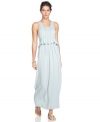 A ruffled peplum adds feminine flair to this BCBGeneration maxi dress for a look that's oh-so chic!