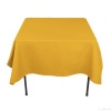 70 in. Square Polyester Tablecloth Marigold