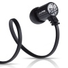 JBuds J4 Rugged Metal In-Ear Earbuds Style Headphones with Travel Case (Obsidian Black)