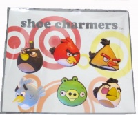 Angry Birds and Pig Shoe Charms 6 pc Set - Jibbitz Croc Style