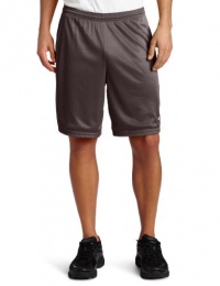 Champion  Men's Long Mesh Short With Pockets,Granite Heather,LARGE